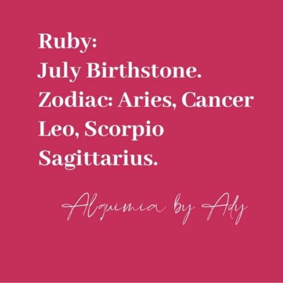 Alquimia Red and Silver Earrings untreated ruby - Picture 4 of 6